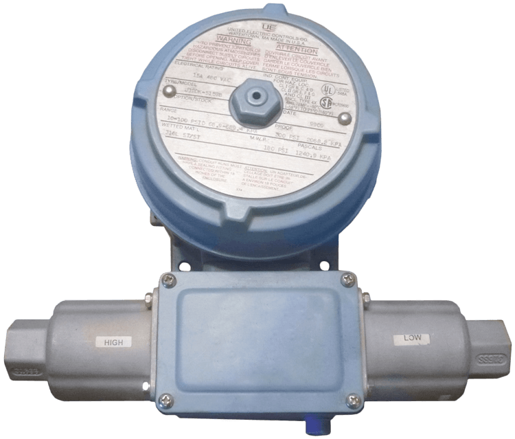 United Electric Pressure Switch, 120 Series Type J120K Models 147 & 157